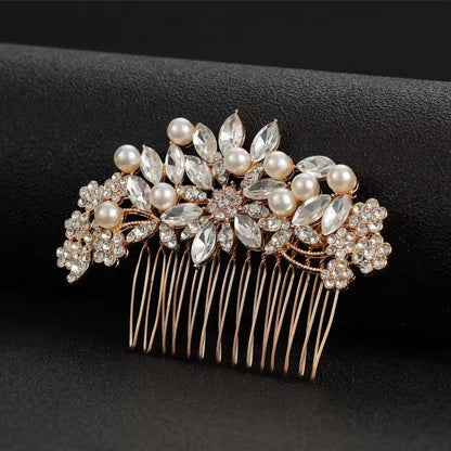 Rhinestone Simple Rose Floral Hair Accessories